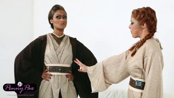 Star Wars Cosplay Uses On The Pussy - Interracial