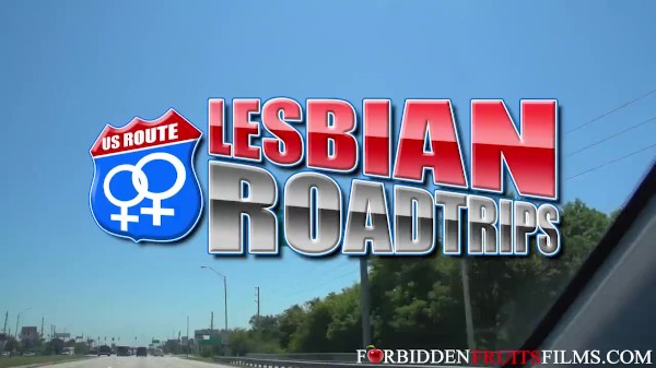 Lesbian Roadtrips Porn Photo with Angie Noir naked