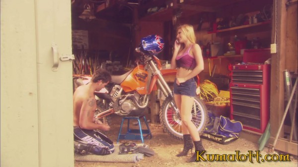 Hot Big Titted Mechanic Dominica Leoni Fucked next to Motorbikes in Garage Porn Photo with Dominica Leoni, Dale Dabone naked