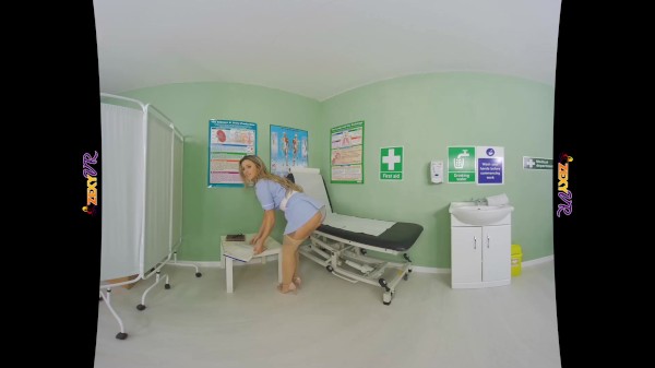 Virtual Reality 3D British Nurse Uniform Fantasy Striptease Porn Photo with  naked