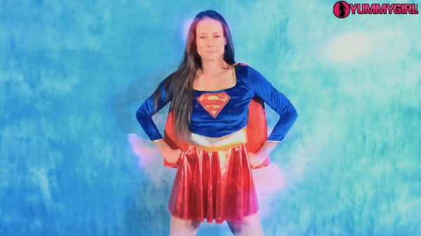 Cosplay MILF Sofie Marie plays Supergirl riding cock POV