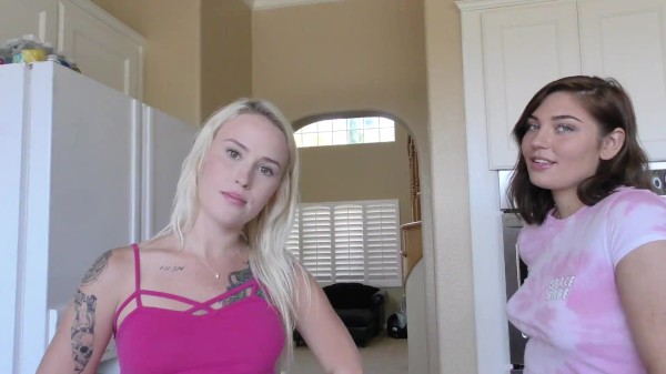 Layla and her best friend Vivian fuck her step dad