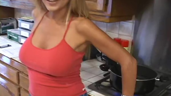 DEMI DELIA POV BLOWJOB AND FACIAL IN KITCHEN