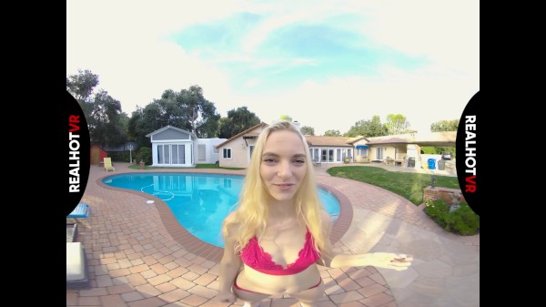 RealHotVR  - HOT BLONDE  FUCKS & SUCKS POOL BOY - POV Porn Photo with Lana Sharapova naked