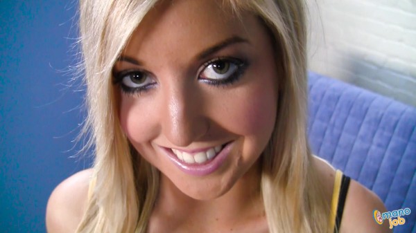 CUTE BLONDE gives AWESOME HAND JOB and it's SO GOOD she receives THE BIGGEST FACIAL IN HER LIFE! Porn Photo with Callie Cobra naked