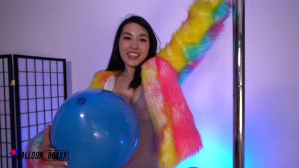 Mina Moon - Unicorns & Balloons Fantasy Strip Show - Balloon Boxxx Porn Photo with  naked