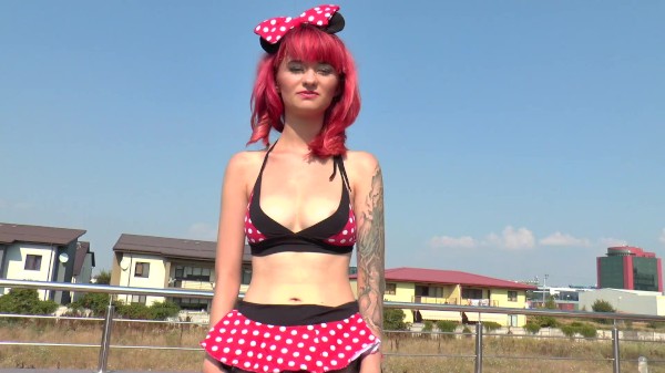 myGonzo.tv - Kinky petite redhead teen girl gets fucked on a nice summer day