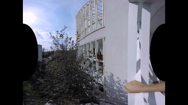 Balcony Romance in VR Porn Photo with Coco Kiss naked