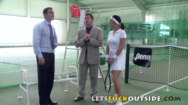 Let's Fuck Outside - DP by the coach tennis and the player Porn Photo with  naked