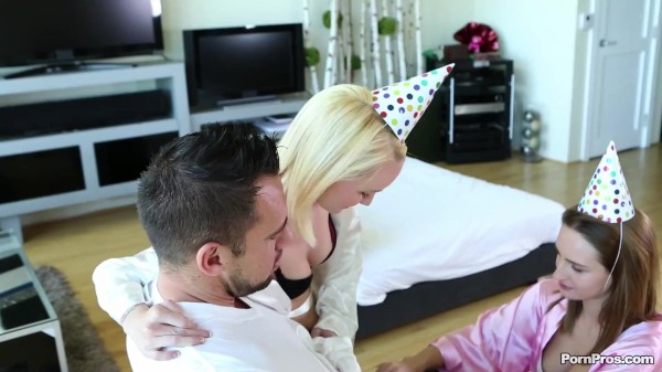 Tiny Teens Give Their Big Dick Step Dad The Best Birthday Present Ever Porn Photo with Johnny Castle, Sammie Daniels, Maci Winslett naked