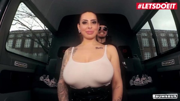 BumsBus - Miss Vegas Huge Tits German MILF Hardcore Public Car Fuck - LETSDOEIT Porn Photo with Mark Aurel naked