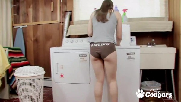 Horny Canadian Sheila Faye Fucks Her Washing Machine Porn Photo with Sheila Faye naked