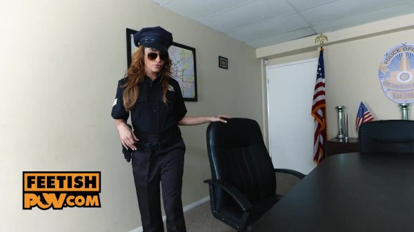 POV Hot hoofed cop serves you up a cum eruption starring Christiana Cinn