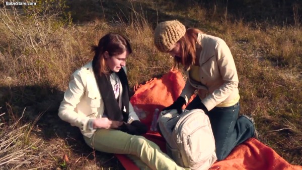 Two Lesbians Have A Picnic And Have Sex Then And There Outdoors