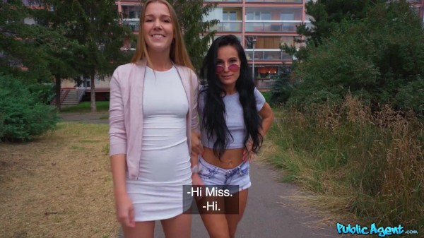 Public Agent - Alexis Crystal & Lexi Dona Have A Threesome For Money & Swallow A Big Load Of Cum