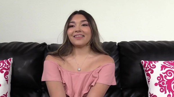 18 Year Old First Timer Elena Fucked and Facialized On The Casting Couch Porn Photo with  naked