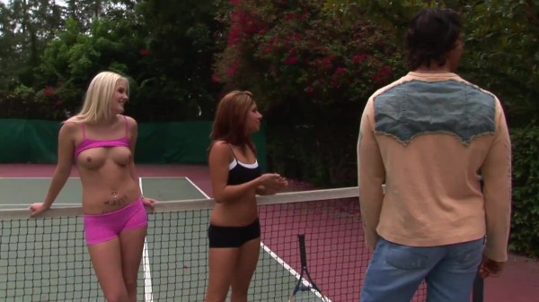 Wild Athletic Babes Fucks On The Court After Playing Tennis Porn Photo with  naked