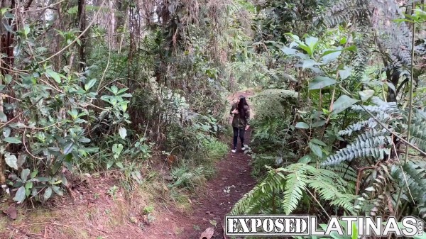 Latina teen gets lost and ends up being fucked in the jungle - Carolina Porn Photo with  naked