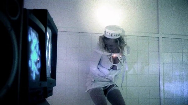 Blondie in a Straightjacked Has Hot Threesome with Two Doctors