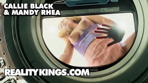 REALITY KINGS - Mandy Rhea Catches Callie Black Using The Washing Machine To Satisfy Herself Porn Photo with Callie Black, Mandy Rhea naked