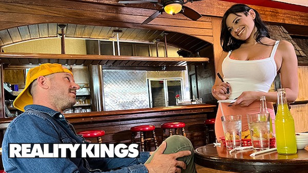 REALITY KINGS - Mona Azar The Waitress Serves Not Only The Food On The Menu But Also Herself Porn Photo with Scott Nails, Mona Azar naked