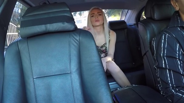 Blonde Naomi Woods Pays For Taxi Ride With Her Young Tight Pussy