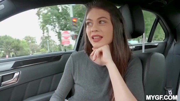 HAZE CASH - Marina Woods Flashes Her Perky Boobs To Seduce Her Grab Driver So He Can Fuck Her