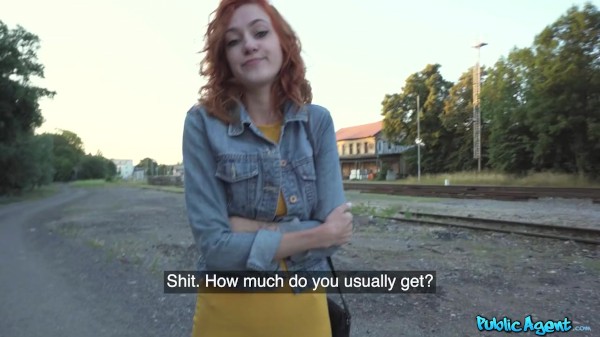 FAKEHUB - Redhead Cherry Flashes Off Her Perfectly Shaped Body And Big Boobs To A Stranger In Public