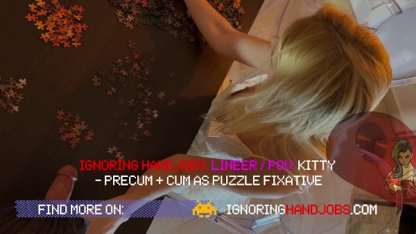 Hot Tight Pussy Horny Blonde New Wife makes me Cum Hard by Playing with my Balls & Massaging my Cock Porn Photo with  naked