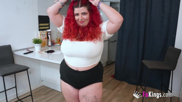 Big bottomed BBW Leia Saez is going to become a PORN STAR for us! Porn Photo with  naked